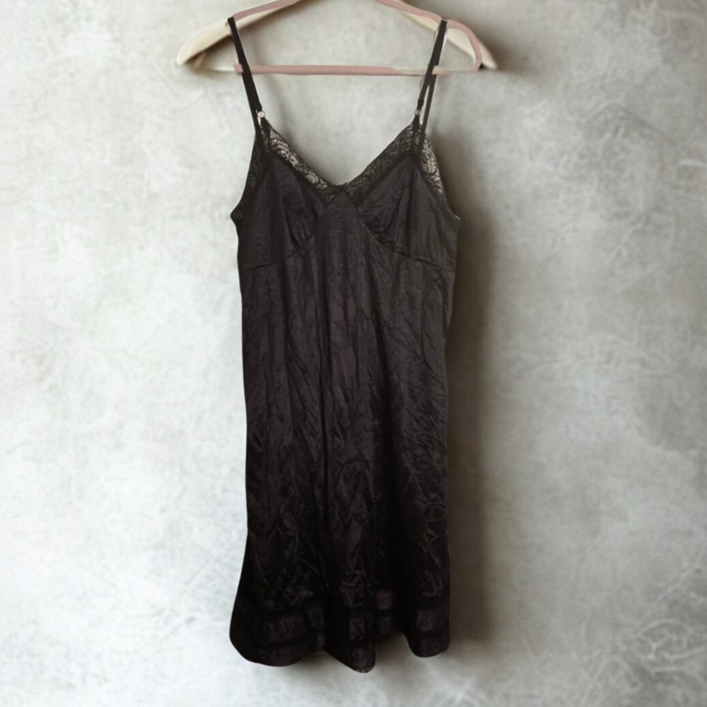 True Vintage Adonna Slip Dress Grunge Fairycore Babydoll Gothic Y2K Lace Size 38